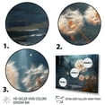 thumbnail image 3 of Designart "Flight of Dreams with Dandelions" Floral Floater Framed Canvas Wall Art, 3 of 7