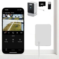 3MP 2K Window Camera,2.4GHz and 5GHz Dual Band WiFi Indoor Camera for Home Security with Starlight Night Vision,24/7 Recording,8ft Long Cable, Multiple Brackets for Easy and Quick Installation