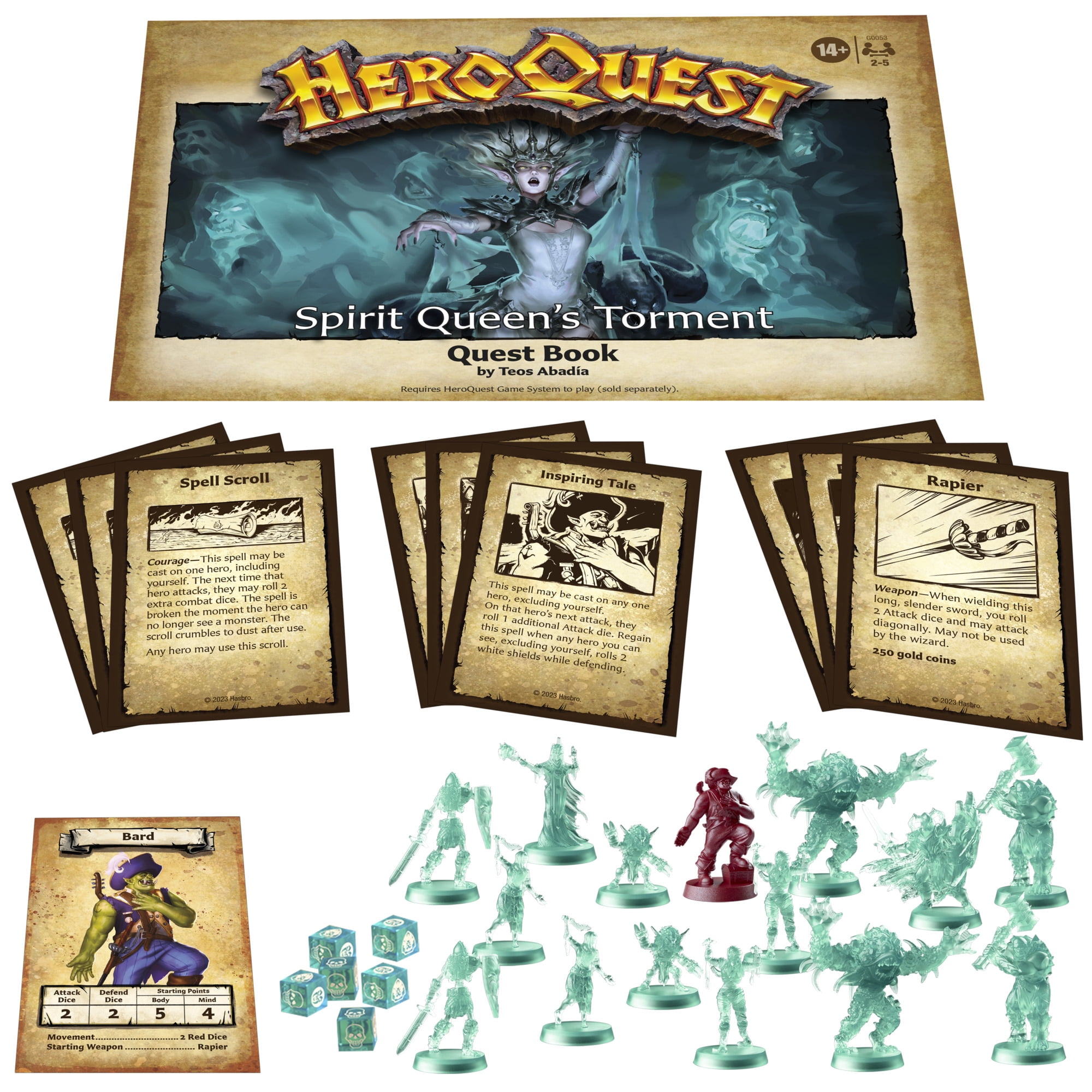 Hasbro Games HeroQuest Spirit Queen's Torment Quest Pack, Requires HeroQuest Game System to Play, Ages 14+