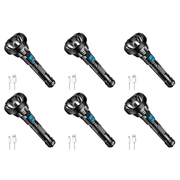 Lámpara de camping LED multifuncional impermeable para equipos al aire libre negro
