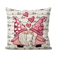 thumbnail image 2 of Valentine's Day Linen Pillowcase Home Sofa Cushion Pillowcase Multicolor, 2 of 6