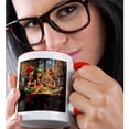 thumbnail image 2 of 3drose, Illustration of Four Female Elves Working on Some Toys for Christmas., 11oz Two-tone Red Mug, 2 of 6