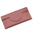 thumbnail image 1 of Portable PU Leather Phone Pocket Bank Card Money Bags Bus Card Long Purse PU Coin Purse Women Wallet Women Card Holder DARK PINK, 1 of 8