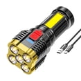 thumbnail image 1 of MesaSe 5 LED Flashlight Portable High Lumen Work Light USB Rechargeable Light with Sidelight 4 Light Modes Camping Hiking Adventure Home Emergencies Use, 1 of 7