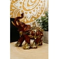 thumbnail image 7 of Ebros Thai Buddhism Decorated Feng Shui Elephant With Trunk Up Left Facing Figurine, 7 of 7