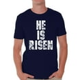 thumbnail image 1 of Awkward Styles He is Risen T Shirt for Men Christian Mens Shirts Christian Clothes for Men Jesus Christ is the Lord Christian Birthday Gifts Jesus Shirts Jesus Clothing He is Risen Mens Shirt, 1 of 4