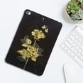 thumbnail image 4 of for iPad Mini 5th Generation 2019 7.9" Floral Pattern Case, Luxury Ultra Slim Flexible Lightweight Anti-Fingerprint Drop Protective Heat Dissipation with Soft TPU Back Cover, Gold Butterfly Rose, 4 of 8