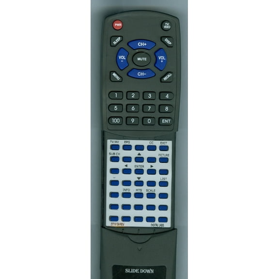 Replacement Remote for DIGITAL RTDT191SA, DT191SA