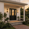thumbnail image 2 of Westover 4-Light Earth Black Outdoor Wall Lantern, 2 of 6