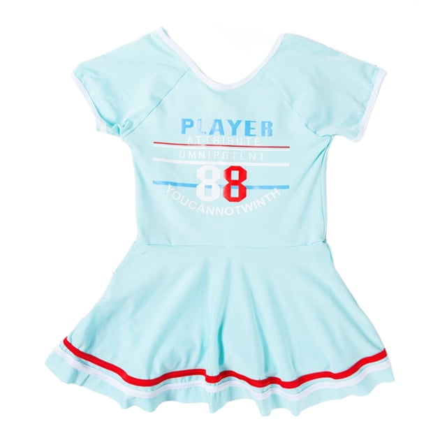 Traje de baño de una pieza con falda para las aventuras de natación de las jóvenes estudiantes Traje de baño para niñas de 5 a 8 años