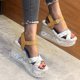 thumbnail image 4 of Sandalias inclinadas de fondo grueso para mujer Zapatos de plataforma con cuña de tacón alto estampado Wmkox8yii sa2131, 4 of 9