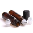 thumbnail image 3 of 10ml Amber Roller Bottles Glass Essential Oil Roll On Bottles Empty Roller Ball Applicator Rollerball Perfume Container., 3 of 8