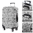 thumbnail image 5 of White Gothic Hand Butterfly Pattern Luggage Cover Fashion Suitcase Cover Baggage Covers Fit 25-28 Inch Luggage (Go Travel), 5 of 5