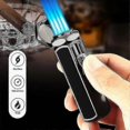 thumbnail image 2 of Cigar Lighter Adjustable Quadruple Jet Flame Lighter Refillable Lighter Pen Jet_b-yky, 2 of 4