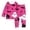 Hot Pink, variant on Weebloom Halloween Kids Girls' Pajama Sets Cute Bat Boys Pajama Set Long Sleeve Sleepwear Nightwear Pjs Loungewear Pink 8Y