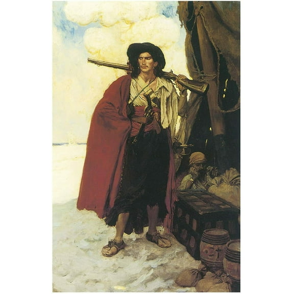 The Buccaneer was a Picturesque Fello - CANVAS OR FINE PRINT WALL ART