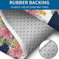 thumbnail image 4 of Pioneer Flower Floral Print Pattern Bathroom Rugs Sets 3 Piece,Toilet Cover Set,Absorbent Non Slip Bathroom Mats Sets with U-Shaped Contour Rug Toilet Rug Set, 4 of 5
