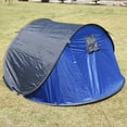 thumbnail image 3 of Aimee Lii Waterproof 3-4 Person Camping Tent, Outdoor Automatic Pop Up Quick Shelter, Tent for Hiking, Blue & Gray, 3 of 9
