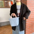 thumbnail image 4 of Women Contrast Color Shoulder Bag Lady Stitching Small Shopping Underarm Bag, 4 of 6