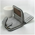 thumbnail image 5 of Women's Wallet Small Double Folded Leather Card Pocket Retro Handbag Wallet (Blue), 5 of 5