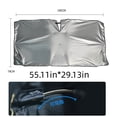 thumbnail image 2 of Windshield Sun Shade Umbrella, Sun Protection Visor, Heat Insulation Protection, with V-Groove and Storage Pouch, Ring Style, 2 of 6