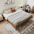 thumbnail image 5 of AFI Pasadena 12" Light Toffee Solid Wood Basic Platform Bed, King, 5 of 11