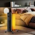 thumbnail image 4 of Costway Radiateur à Huile avec Thermostat Réglable Télécommande Protection contre la Surchauffe et les Basculements, 4 of 10