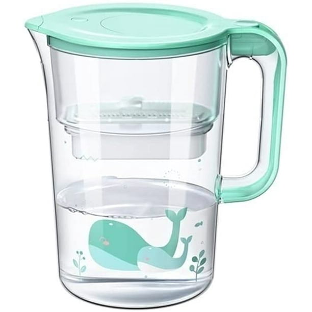 Fridge Water Filter Jug for Reduction of Microplastics, Chlorine