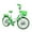 Green, variant on Fridja Mini Alloy Racing Bicycle Toy Mini Mountain Bike For Vehicle Home Decoration