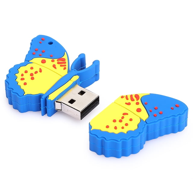 Flash Pen Drive, Butterfly Pattern Cartoon Butterfly Pattern U Disk, USB Drive, For PC For Laptop ANGGREK Otros