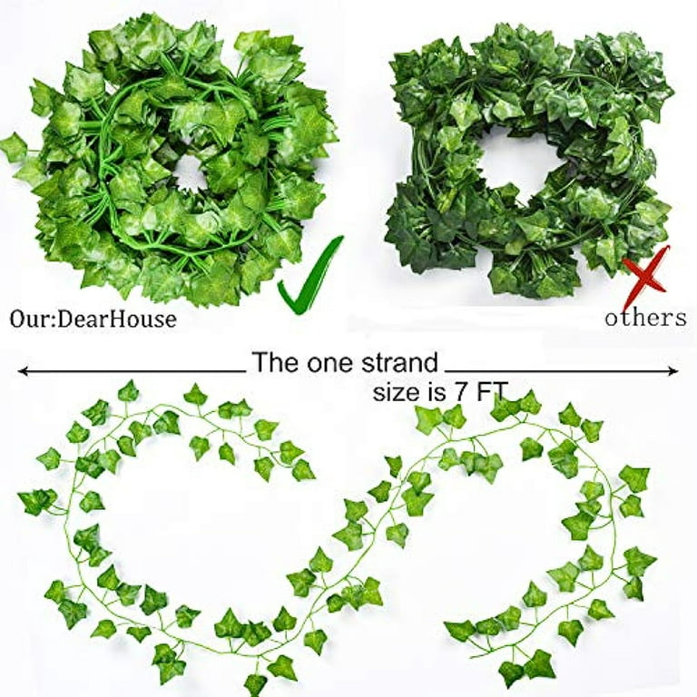  Martine Mall 2 Pack 6ft Artificial Daisy Vine Artificial Flower  Garland Artificial Flower Hanging Ivy Fake Daisy Garland Spring Garland  with Mixed Flowers and Green Leaves for Wedding Party Home Decor 