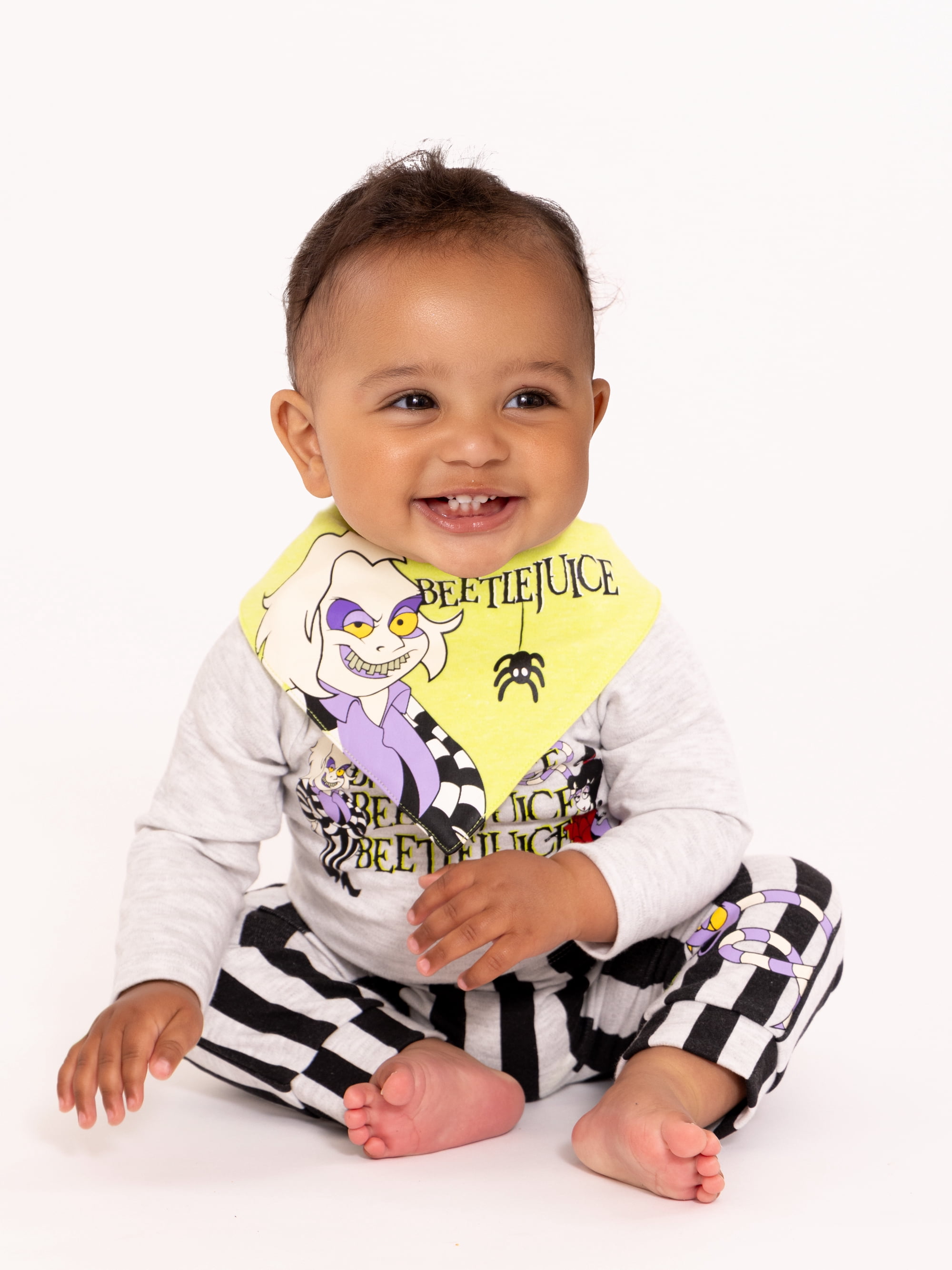 Baby Character Halloween Long-Sleeve Bodysuit, Pants, and Bib Outfit Set, 3-Piece, Sizes Newborn-12 Months