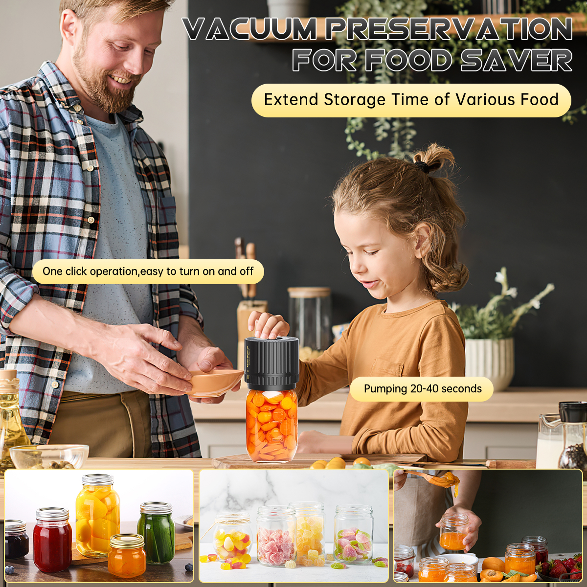 GPED Mason Jar Vacuum Sealer, Cordless Electric photo 7