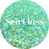 Glitter Heart Co. Glitter - High Quality Polyester Glitter - Teal Green Mix - Sea Glass - 1 oz Bag