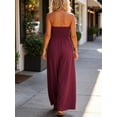 thumbnail image 4 of Strapless Women's Sleeveless Jumpsuit Summer Casual Loose Jumpsuit Women's with Pockets Jumpsuit, 4 of 5