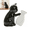 Black Cat Pushing Vase, variant on Ceramic Vase Cat Figurine Tabletop Ornament Flower Holder Decorative Sculpture with Artistic Suitable for Living Room entryway Office Desk, Black Cat Pushing Vase