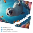 thumbnail image 3 of Ocean Seal 500Piece Adult Jigsaw Puzzle Challenging & Fun Aquatic Animal Puzzle For Adults Beautiful Underwater Artwork Great Gift Idea Quality Pieces, 3 of 7