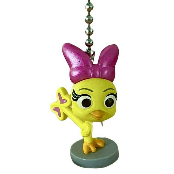 Happy Helper Cuckoo Loca Yellow Bird Fan Lamp Pull Chain Figure Figurine New