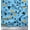 Light Blue, variant on Soimoi White Silk Fabric Dot,Zig Zag & Triangle Geometric Printed Fabric 1 Yard 42 Inch Wide