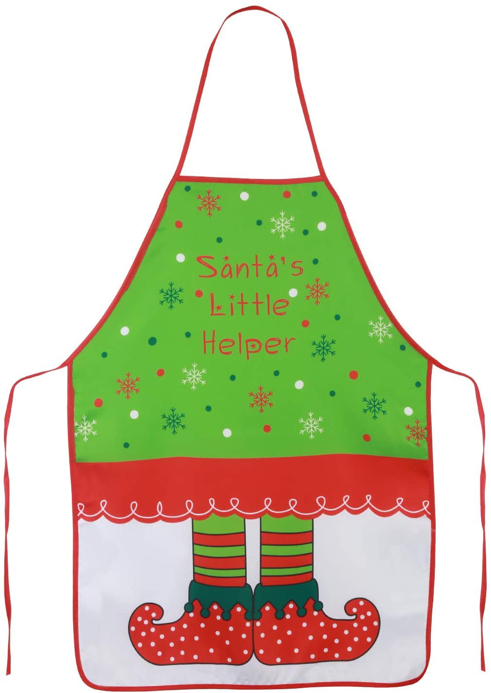 Christmas Apron Cartoon Kitchen Aprons Santa Snowman Elk Adult Pinafore for Xmas Party Chef Cooking Restaurant Baking BBQ Home Decoration Combination
