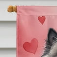 thumbnail image 6 of Keeshond My Valentine House Flag, 6 of 7