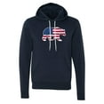 thumbnail image 2 of America Flag Bear Hoodie, 4th of July Hoodie, Unisex Graphic Sweatshirts - Navy MH200HOODPATRIOT S1 S, 2 of 3