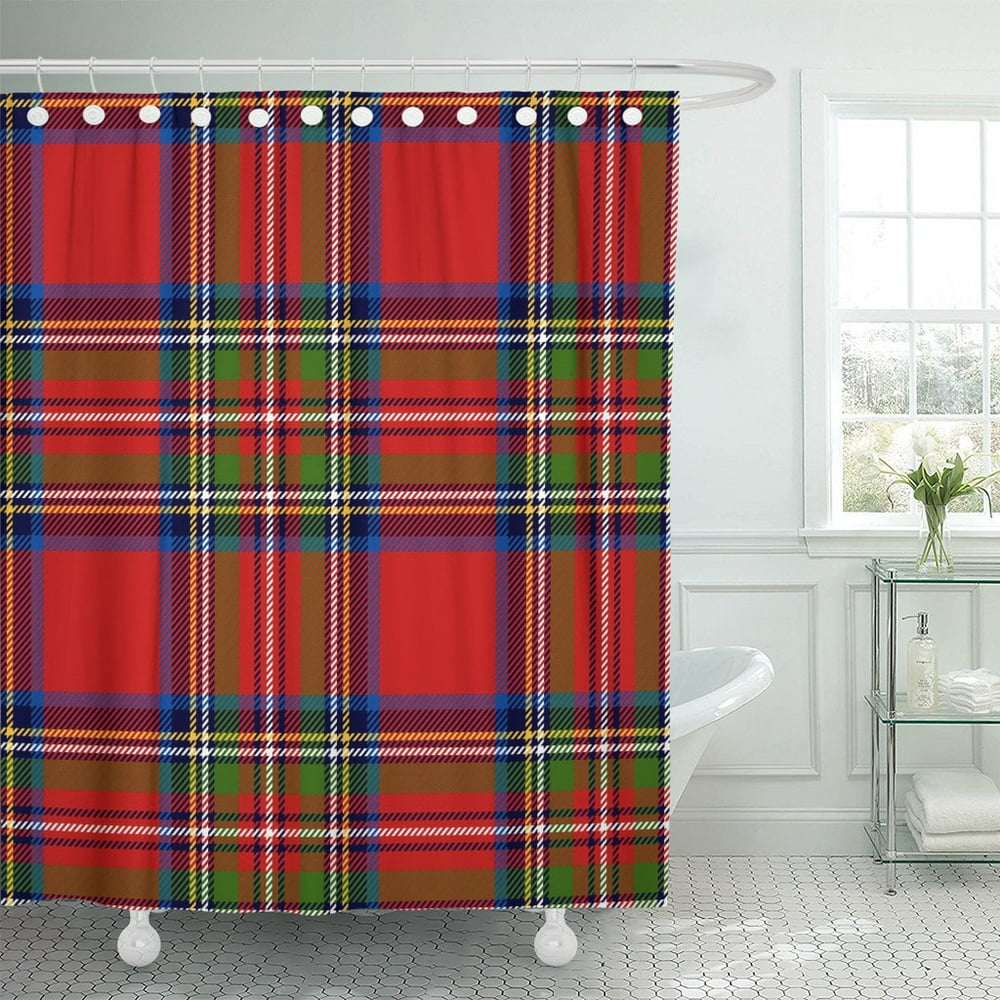PKNMT Scottish Plaid in Classic Colors Royal Stewart Tartan Pattern