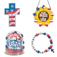 thumbnail image 2 of Fun Express Patriotic God Bless America Craft Kit Assortment - Makes 48, 2 of 3