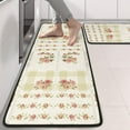 thumbnail image 2 of Kitchen Rugs Sets Of 2,Pioneer Flower Floral Print Pattern Anti Fatigue Kitchen Mat Rugs Non Slip Washable,Decorative Kitchen Floor Mats for Kitchen,Sink,Laundry,17"x47"+17"x47", 2 of 5