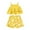 Yellow, variant on Comfy Jumpsuit for Kids Toddler Girls Sleeveless Summer Beach 𝐇𝐚lter Ruffles Top Floral Print Shorts 2PCS Set