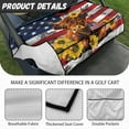 thumbnail image 5 of SEANATIVE Cattle Golf Cart Seat Cover American Flag Golf Cart Seat Blanket Universal Sports Golf Cart Accessories for Men Women Fits for More 2 Person Seats Golf Carts, 5 of 7
