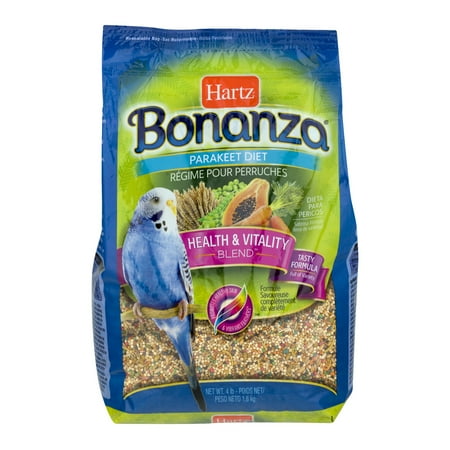 Hartz Bonanza Parakeet Diet Health & Vitality, 4.0 LB