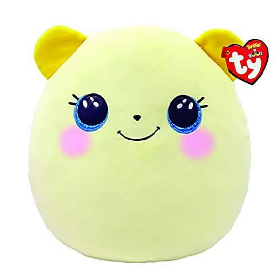 TY Squish-A-Boos Plush - BUTTERCUP the Yellow Bear (Small Size - 10 inch)