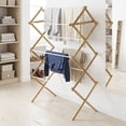 thumbnail image 5 of Mainstays Space-Saving Collapsible Bamboo Laundry Clothes Drying Rack, 5 of 14